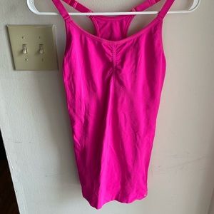 pink athletic tank